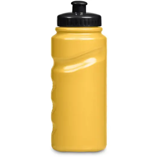 Altitude Fanflare Plastic Water Bottle Black Yellow Front